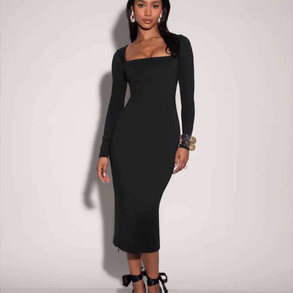 TA3 Squarey Long Sleeve Dress M